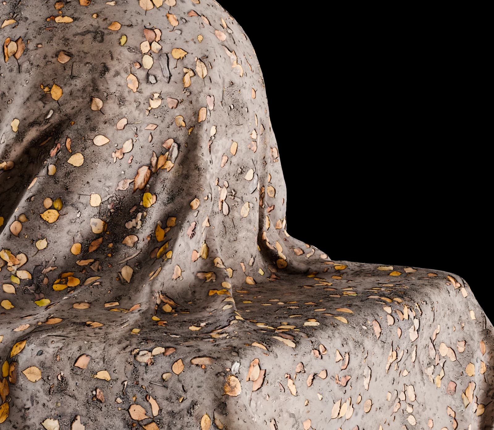 Autumn leaf litter over compacted earth 01 render 3 of 5