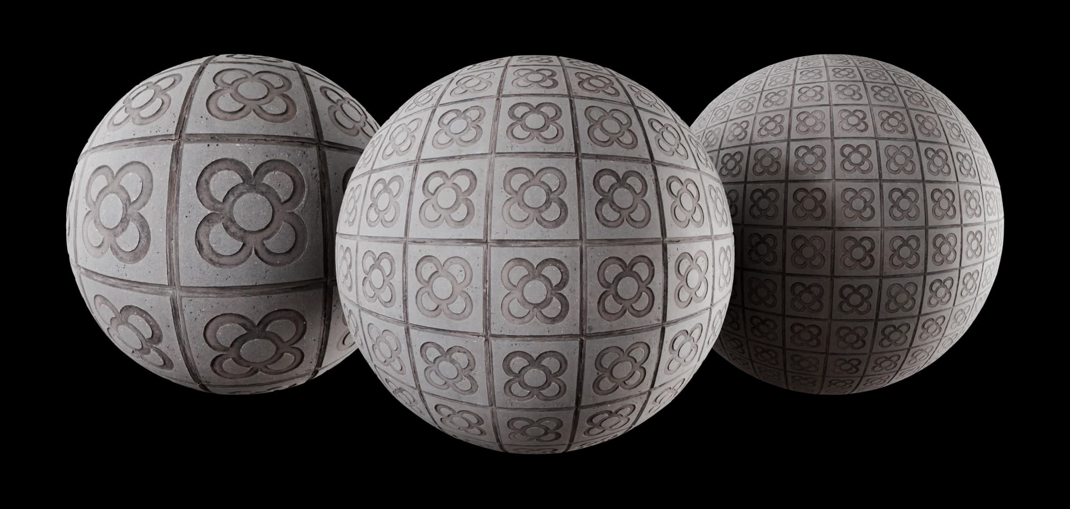 Barcelona Flower Pavers render 2 of 2