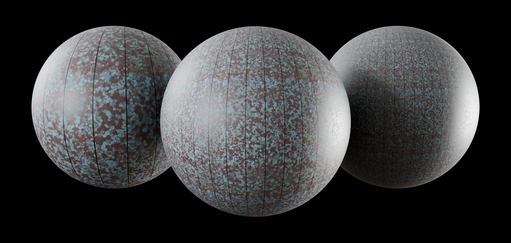 Blue green mottled ceramic wall panels 01 render 1 of 5