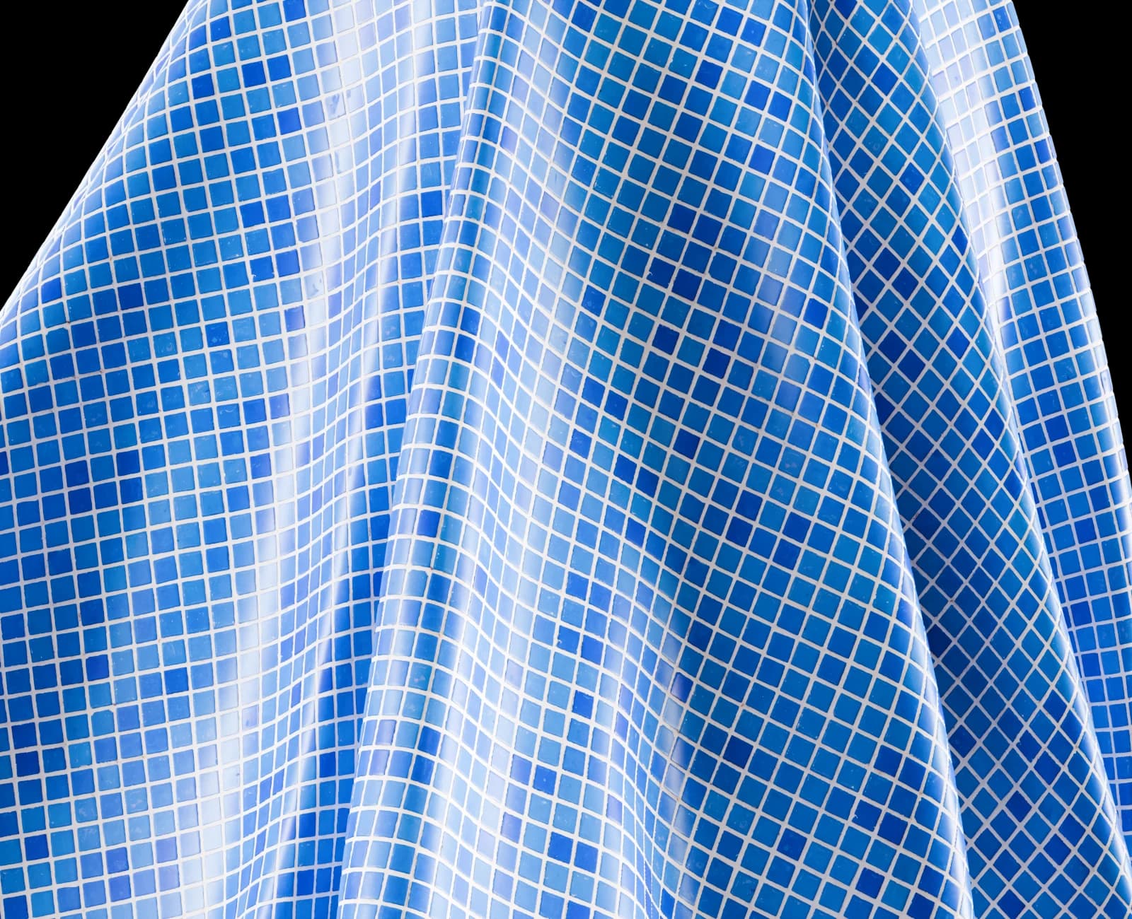Cobalt blue bathroom mosaic 01 render 5 of 5