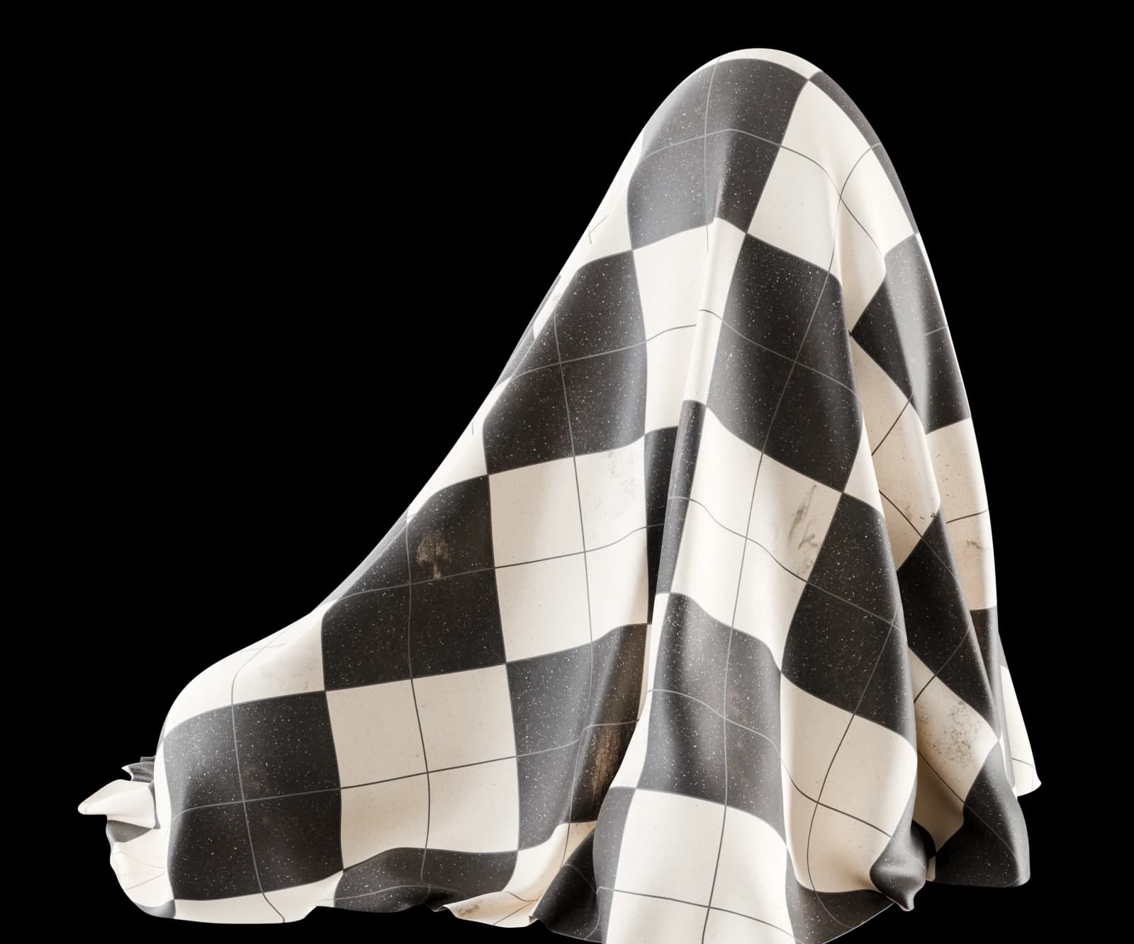 Cream and charcoal geometric floor tiles 02 render 4 of 5