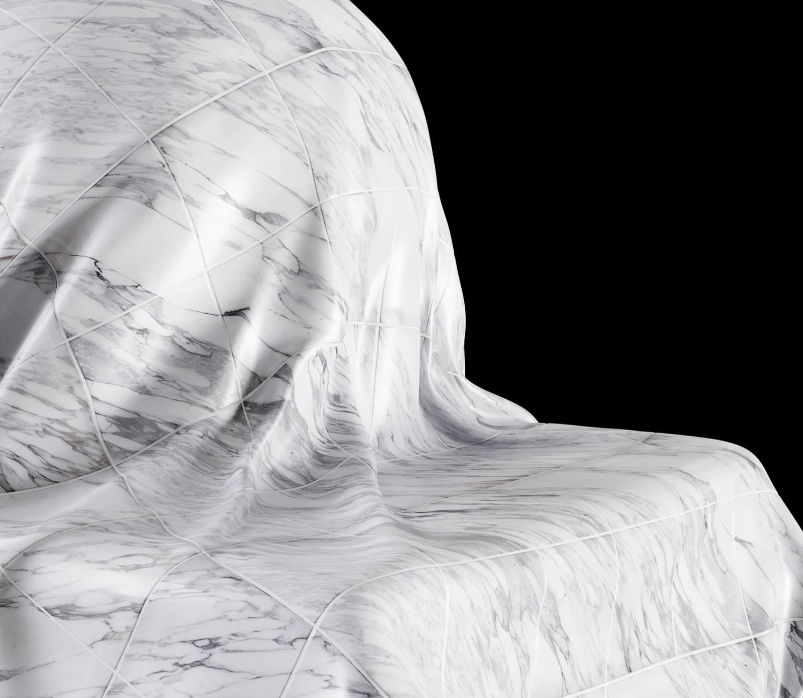 Grey veined marble tiles 01 render 3 of 5