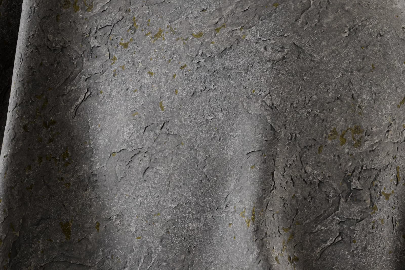 Moss-stained dark stone 01 render 2 of 5