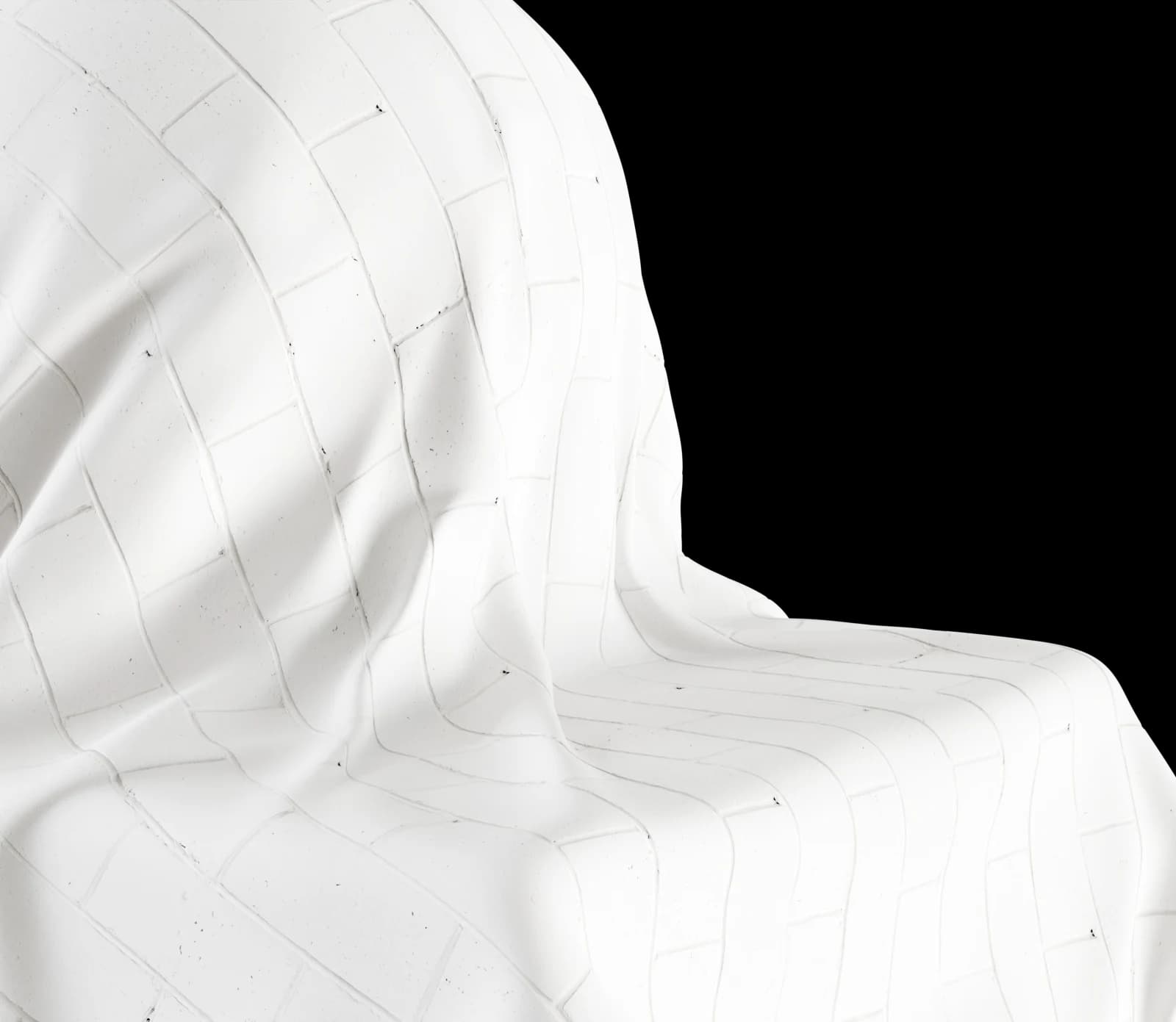 Off-white painted concrete block wall 02 render 3 of 5