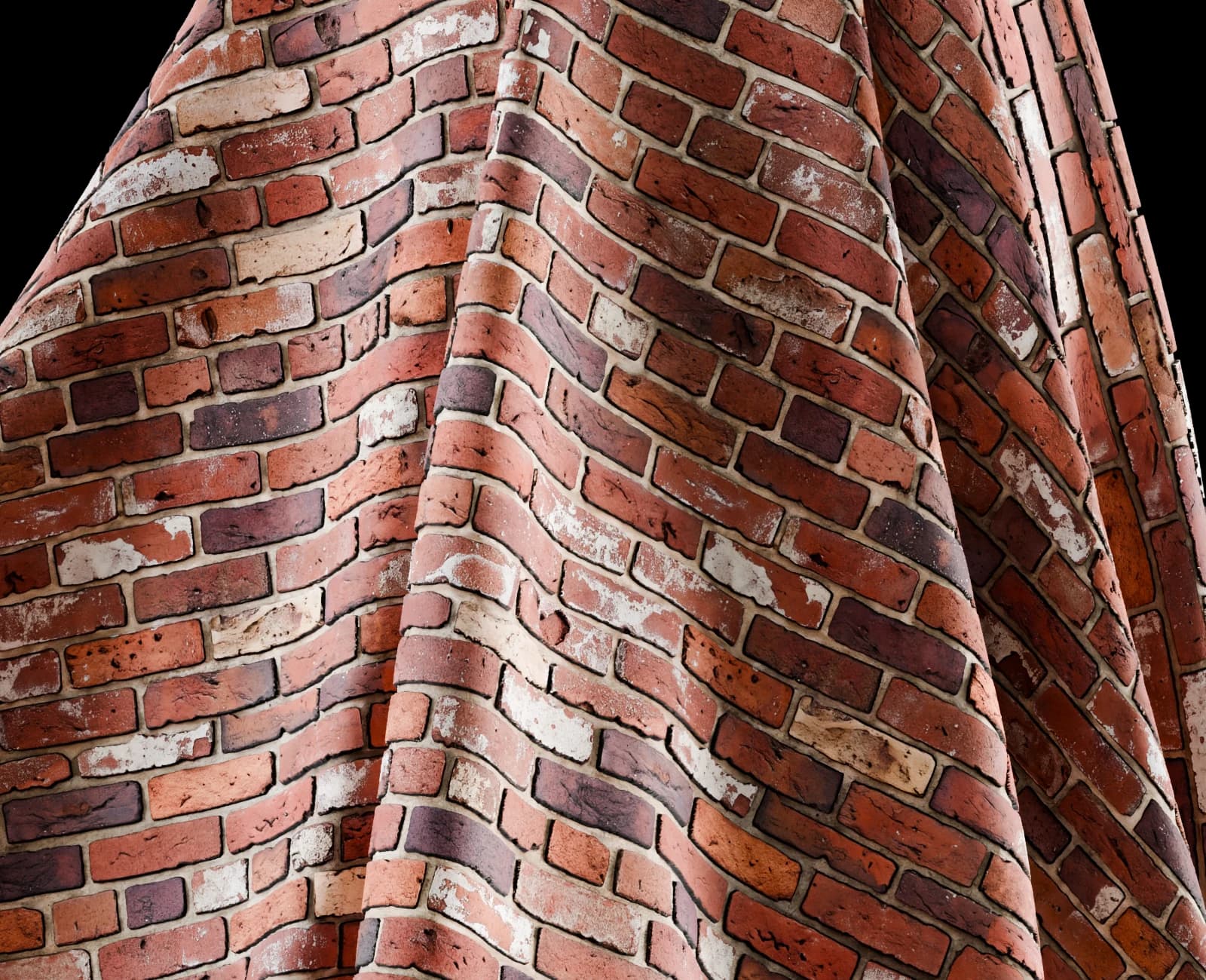 Old Red Brick Wall render 5 of 5