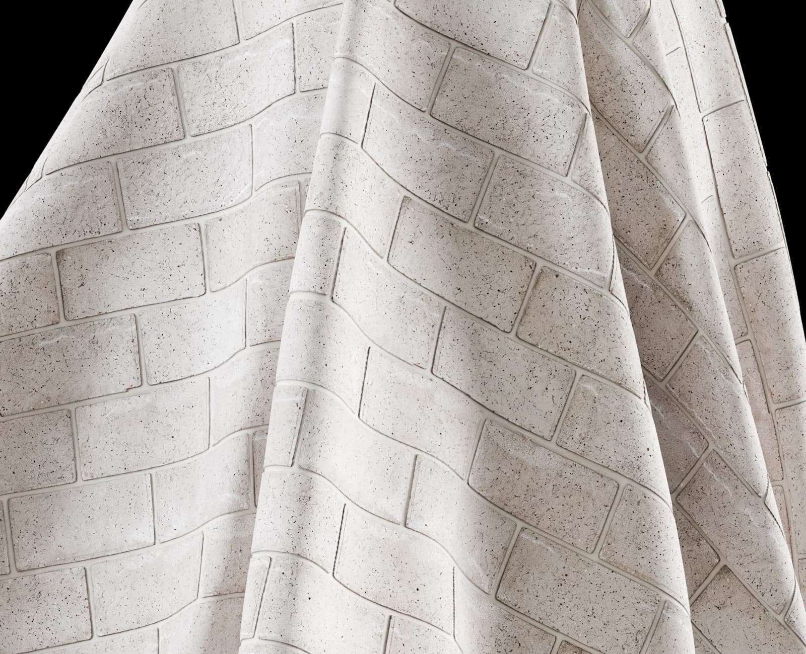 Porous grey concrete block masonry 01 render 5 of 5