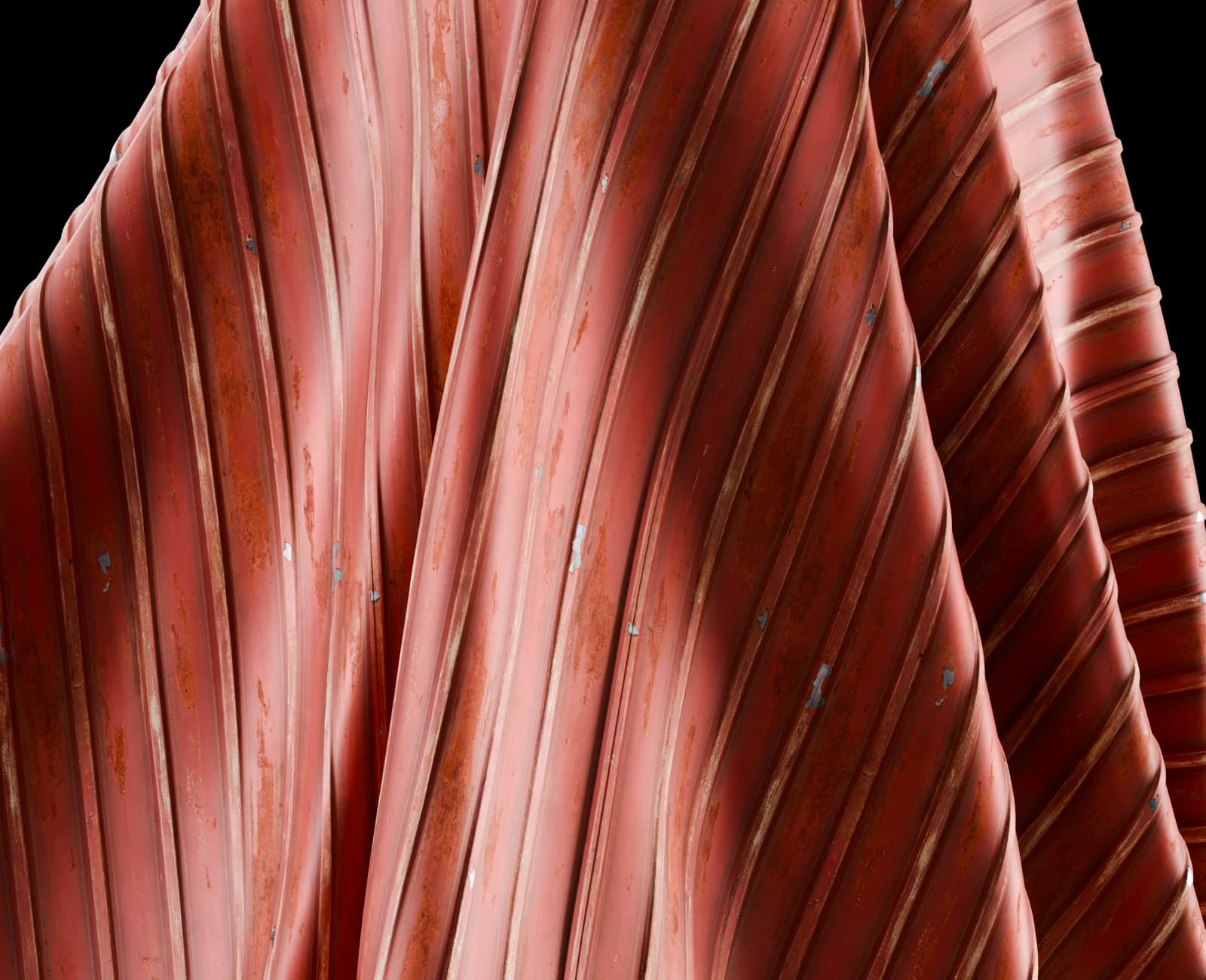 Rust-red corrugated roof 01 render 5 of 5