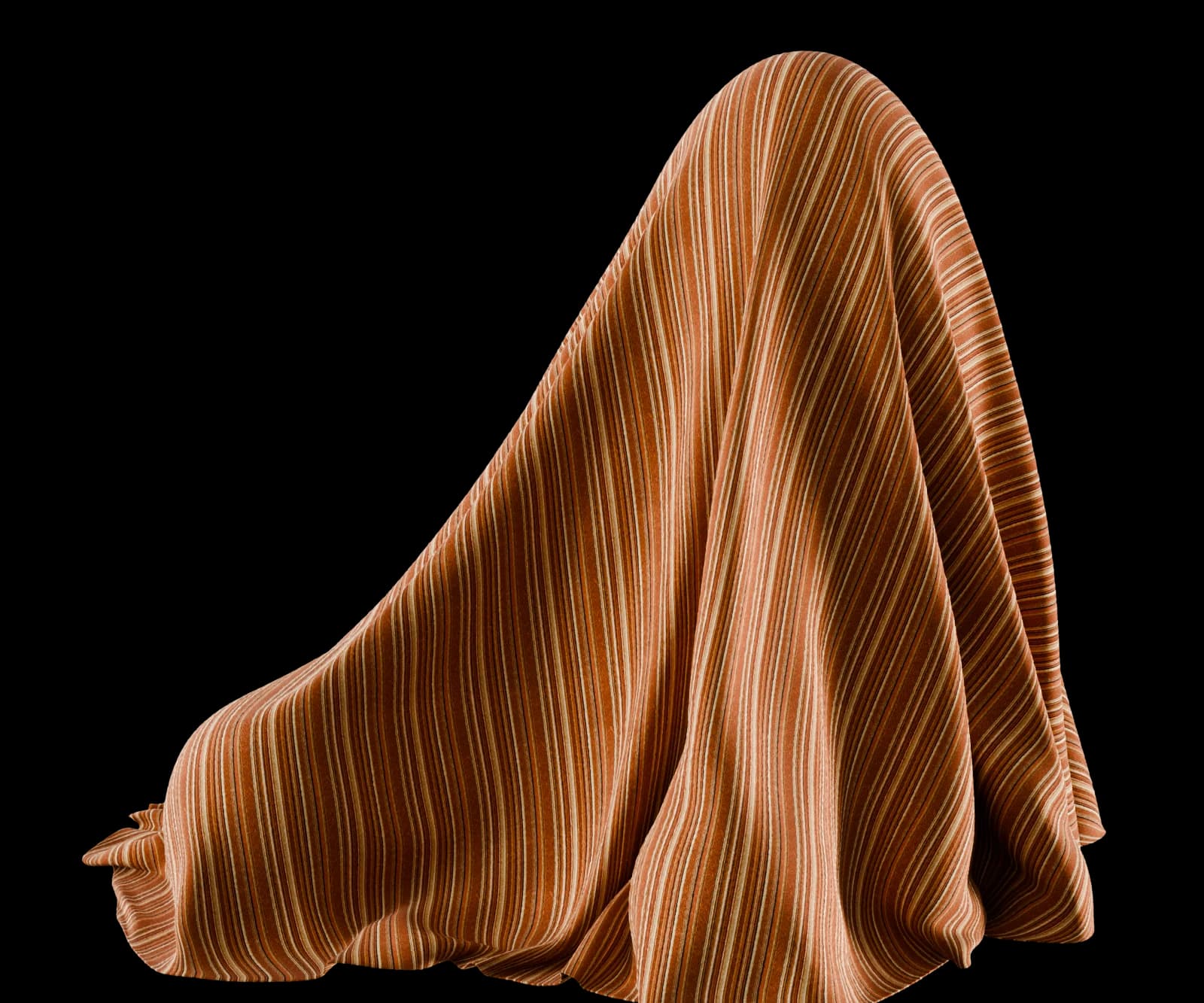 70s Striped Wool Upholstery render 4 of 5