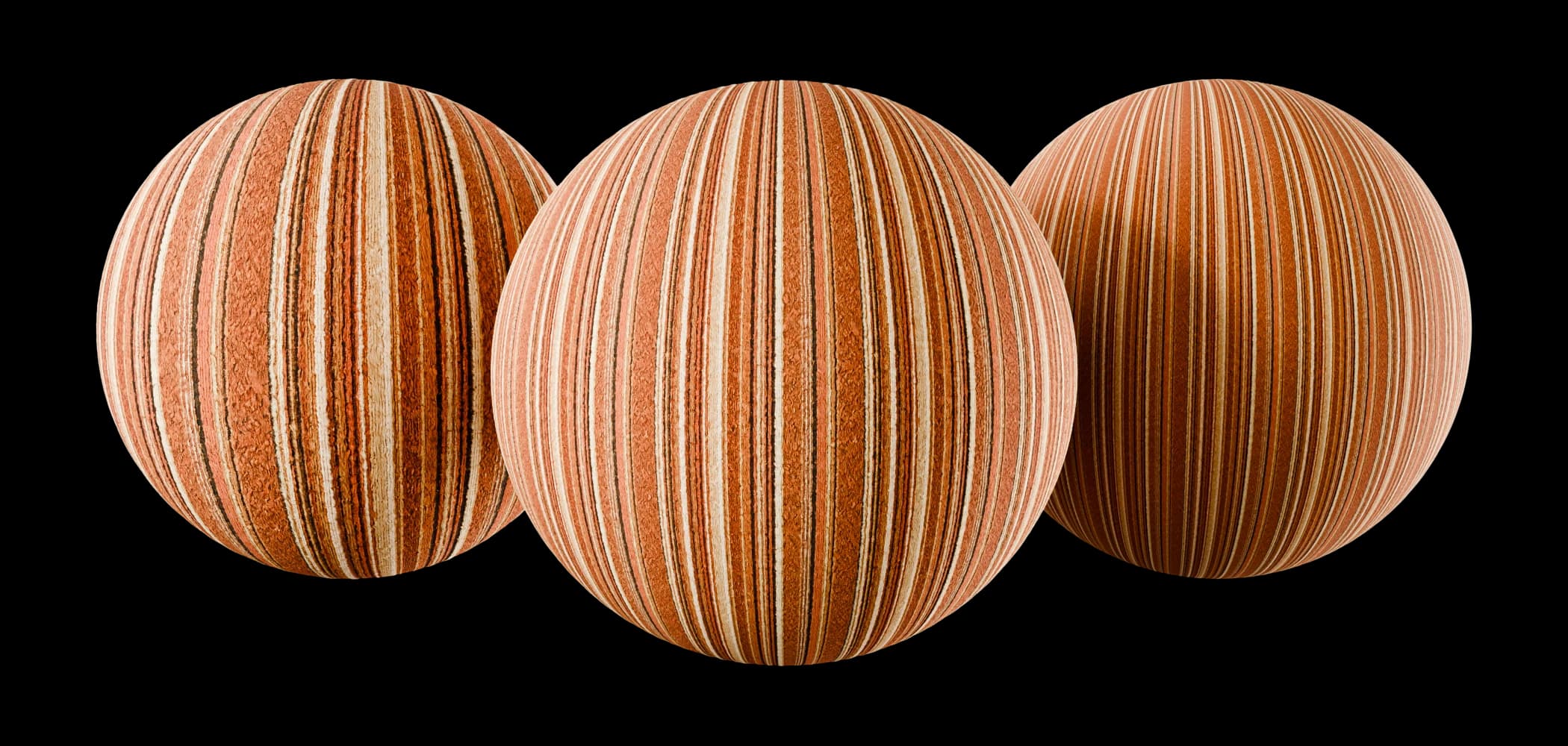 70s Striped Wool Upholstery render 2 of 2
