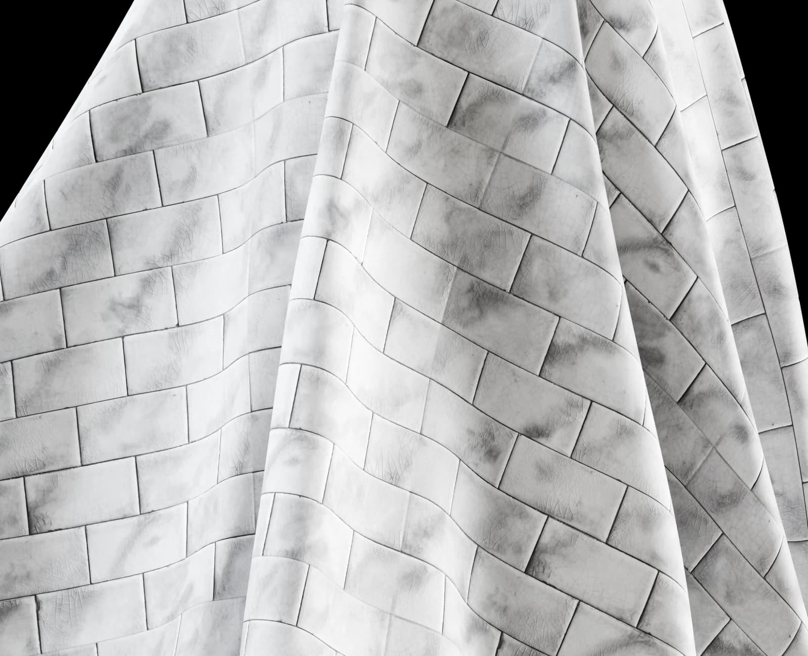 Vintage mottled grey ceramic tiles 02 render 5 of 5