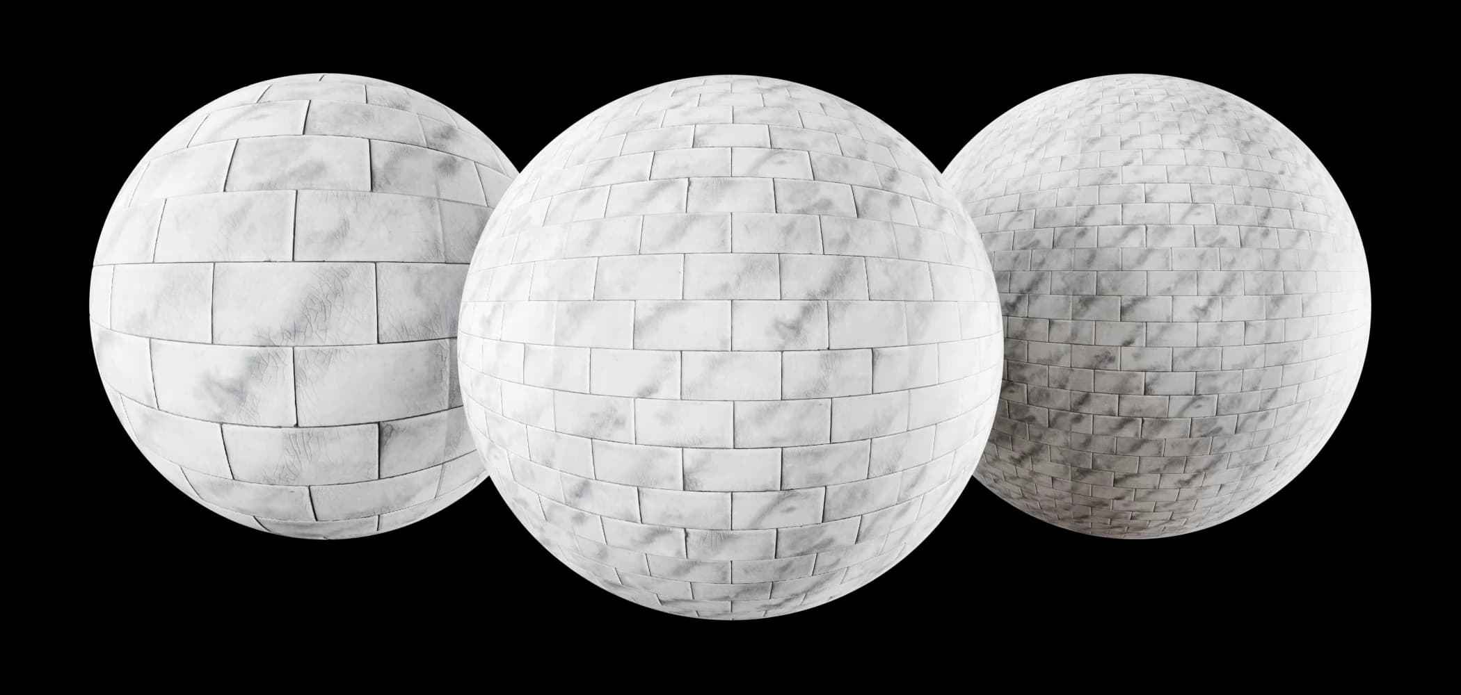 Vintage mottled grey ceramic tiles 02 render 1 of 5