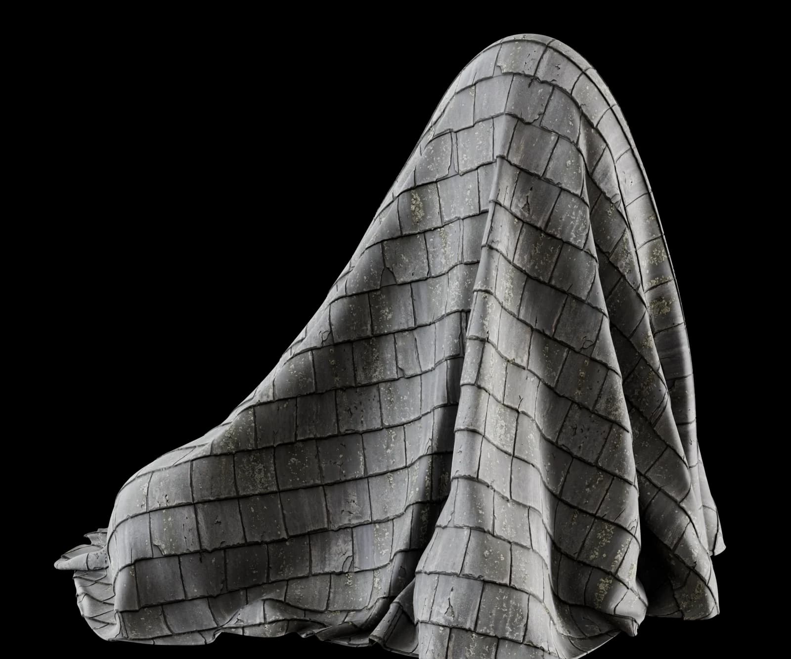 Weathered grey-green roof shingles 02 render 4 of 5