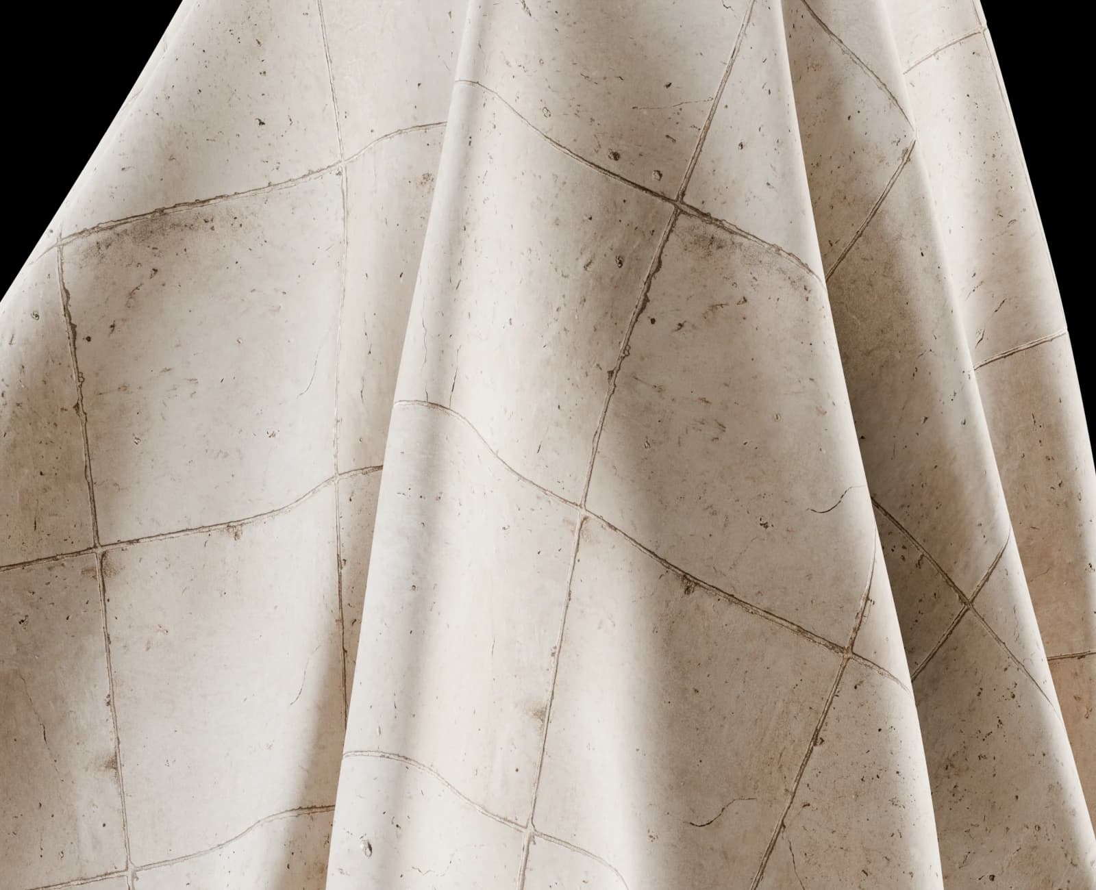 Weathered pale limestone wall slabs 01 render 5 of 5