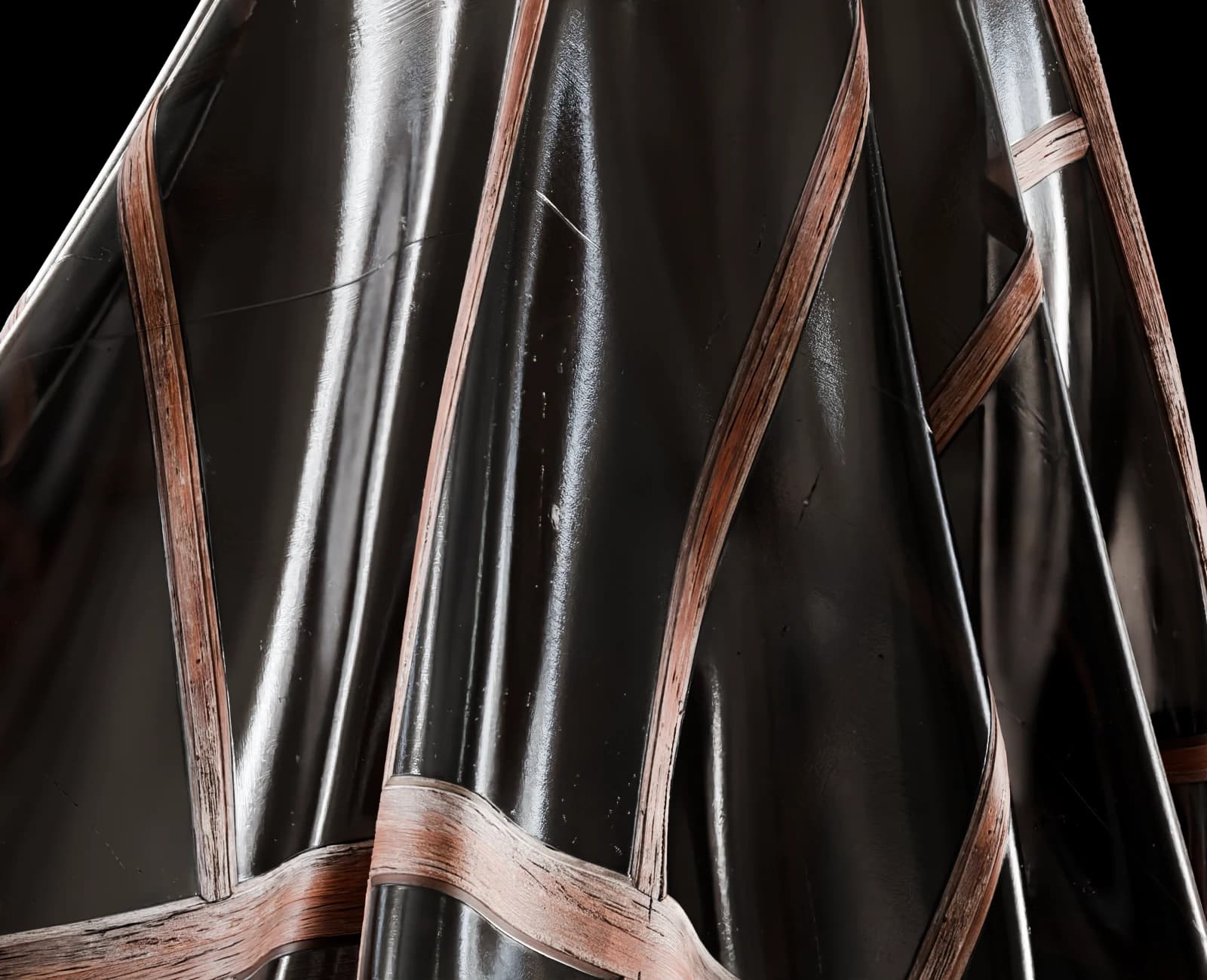 Weathered timber window and aged glass sheet 01 render 5 of 5