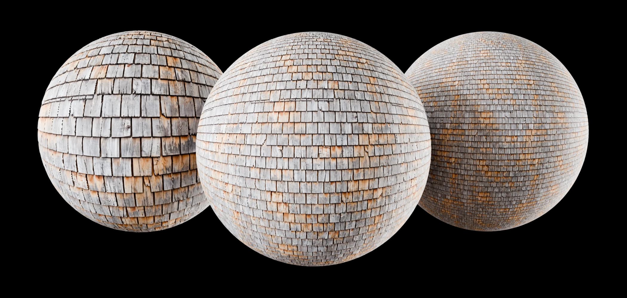 Weathered wood roof shingles 02 render 1 of 5