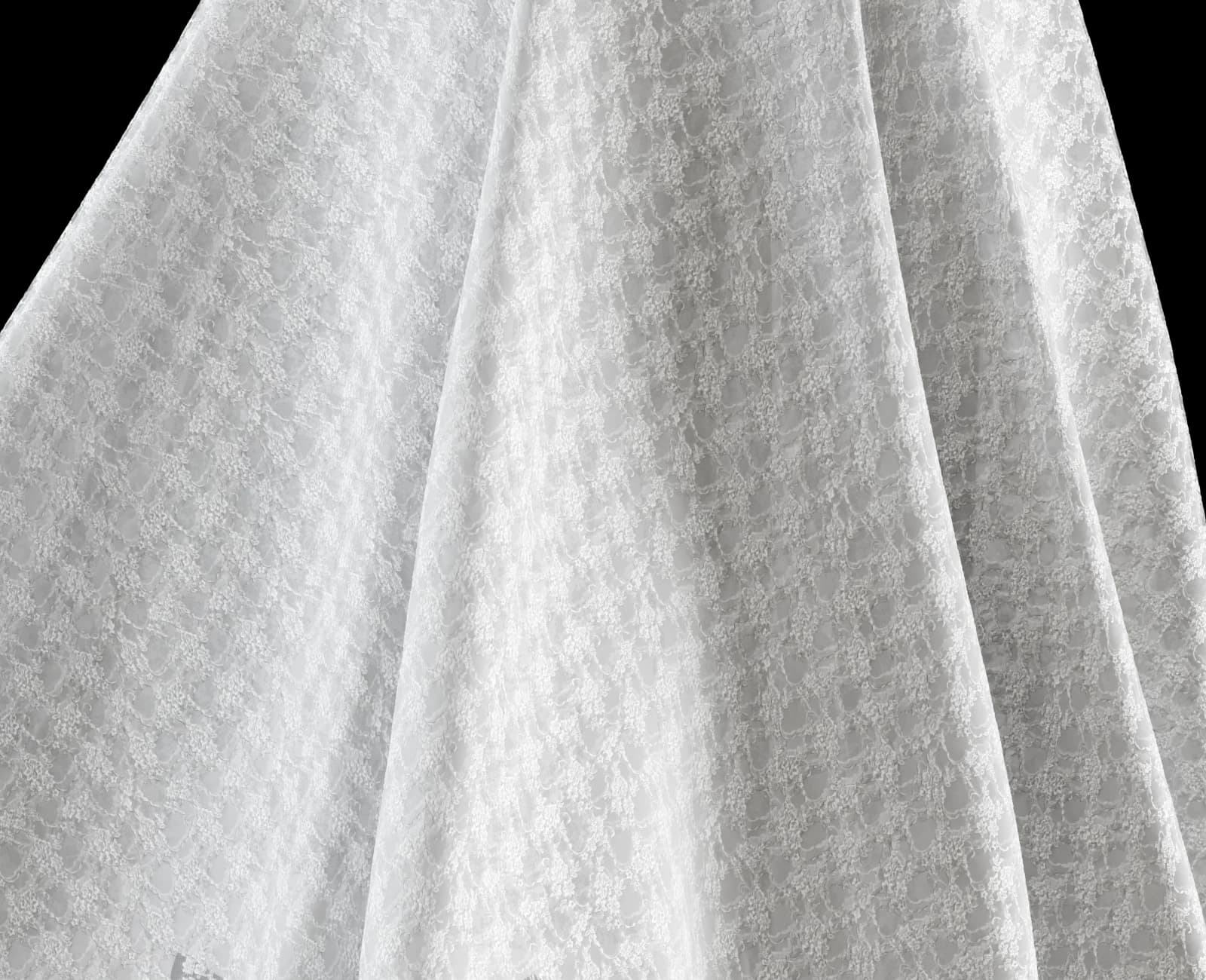 White Floral Lace render 5 of 5