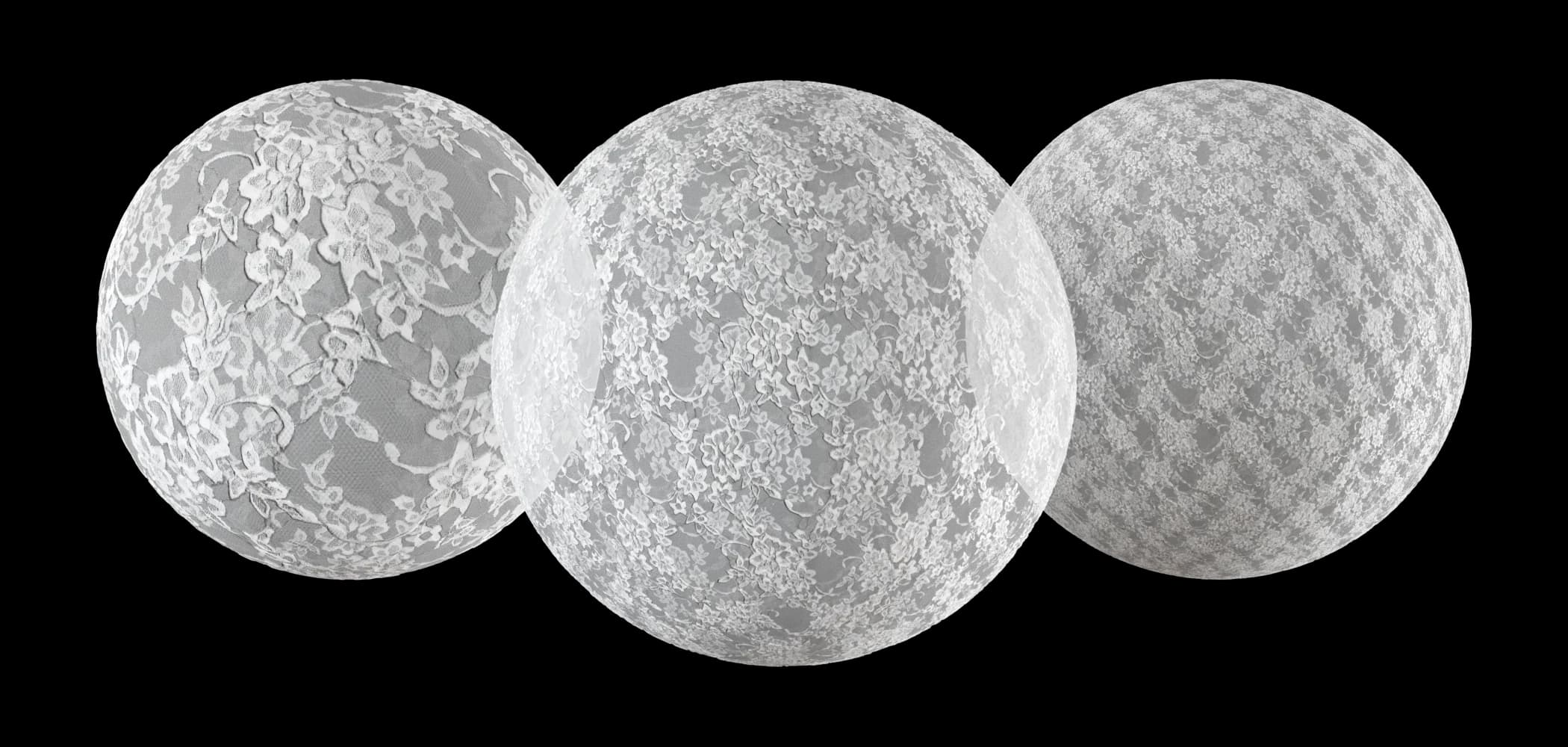 White Floral Lace render 1 of 5