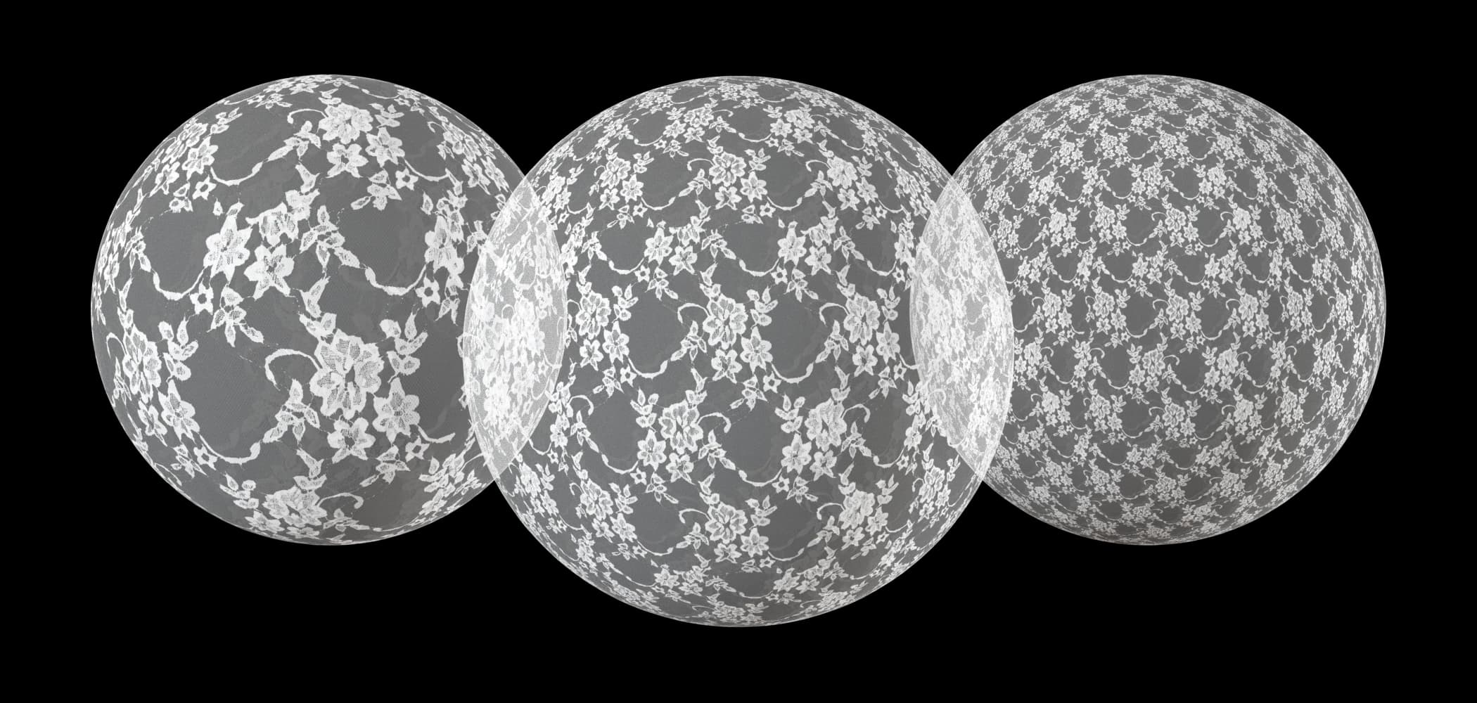 White Floral Lace render 2 of 2