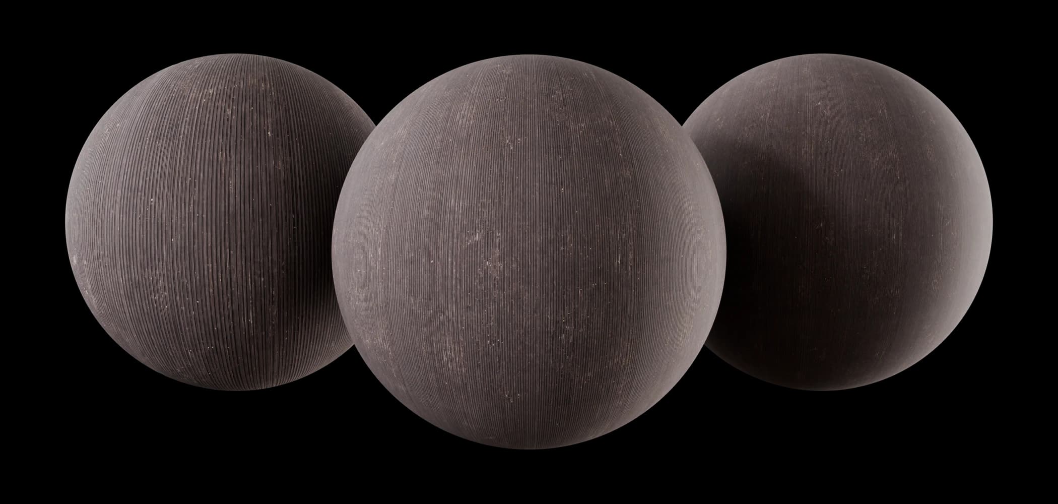 Worn charcoal fine ribbed platform flooring 02 render 1 of 5