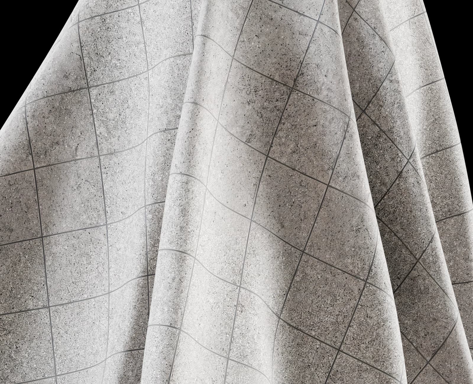 Worn grey speckled platform tiles 02 render 5 of 5