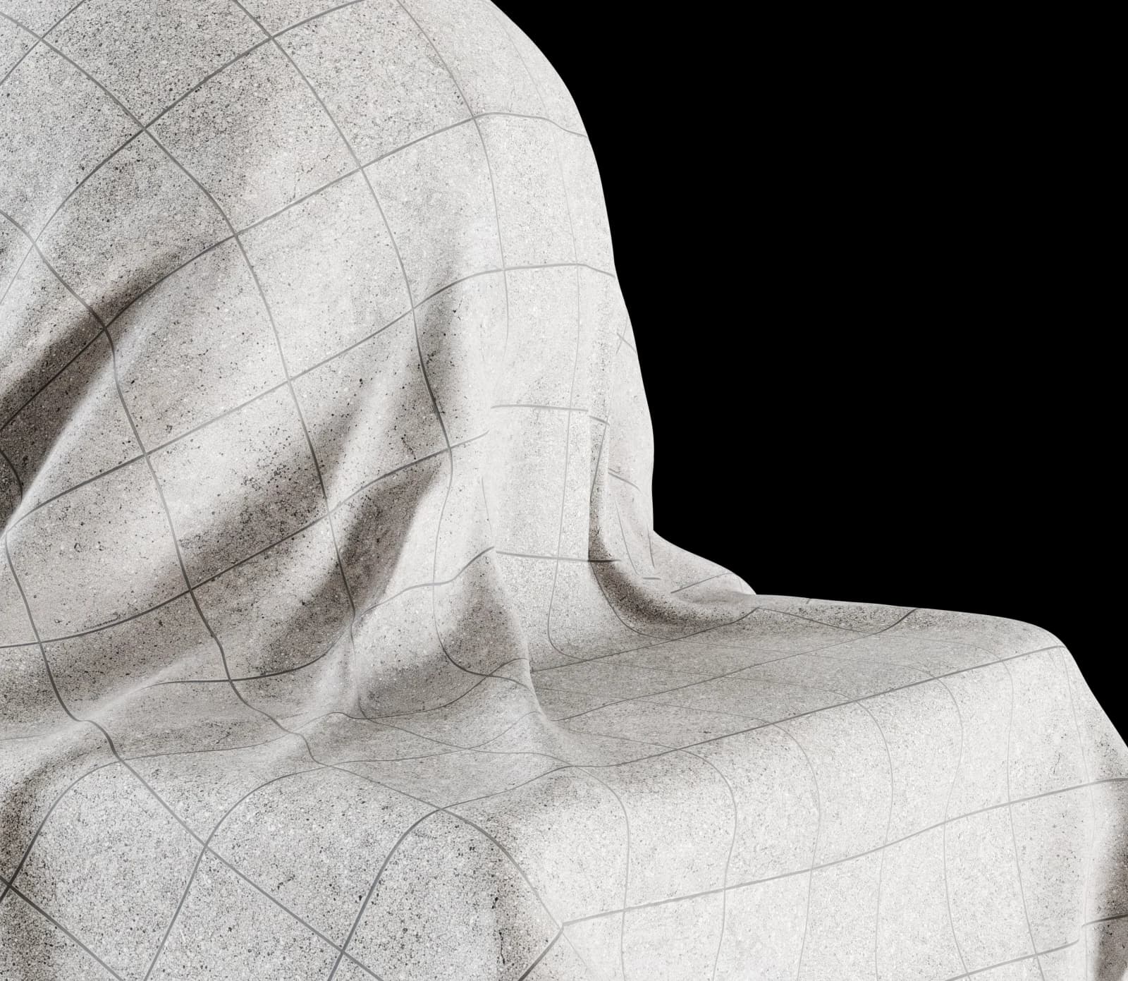 Worn grey speckled platform tiles 02 render 3 of 5