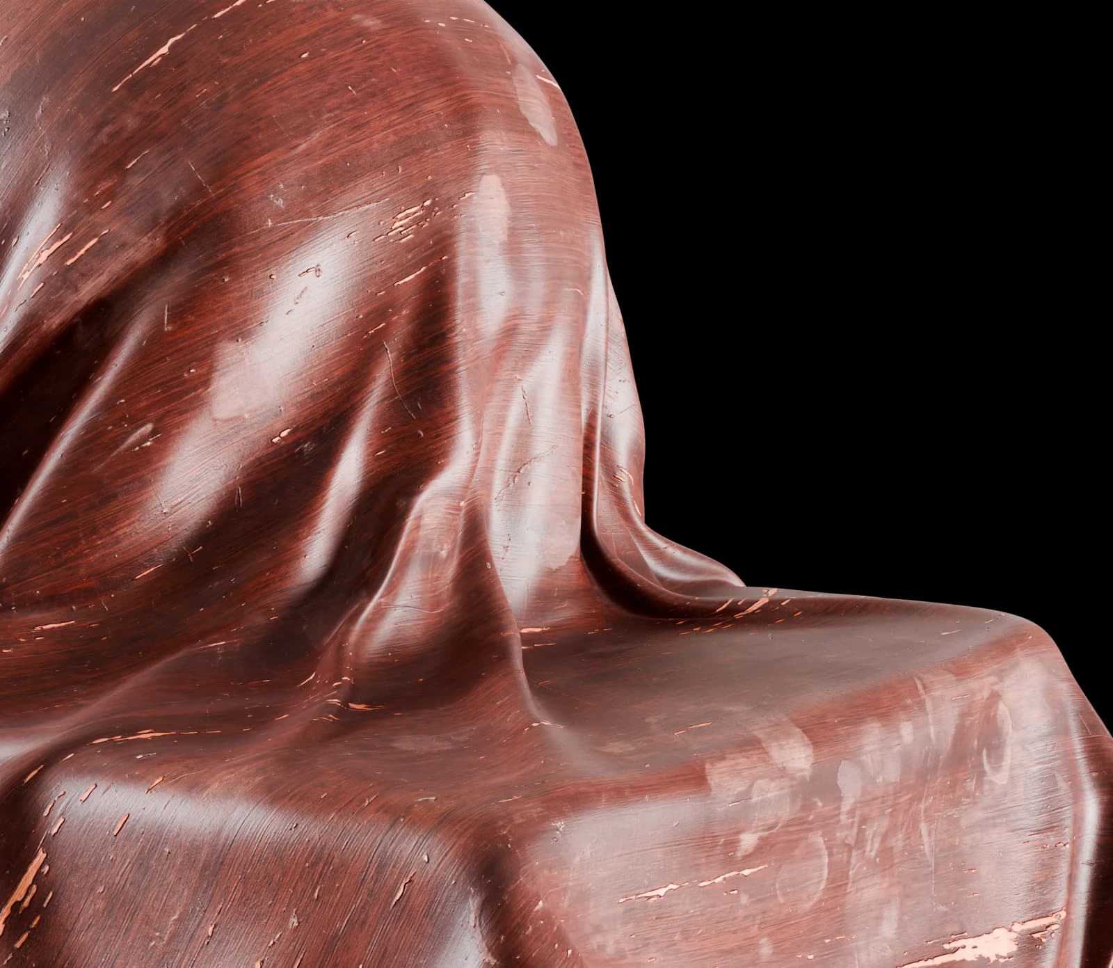 Worn Mahogany Table Top render 3 of 5