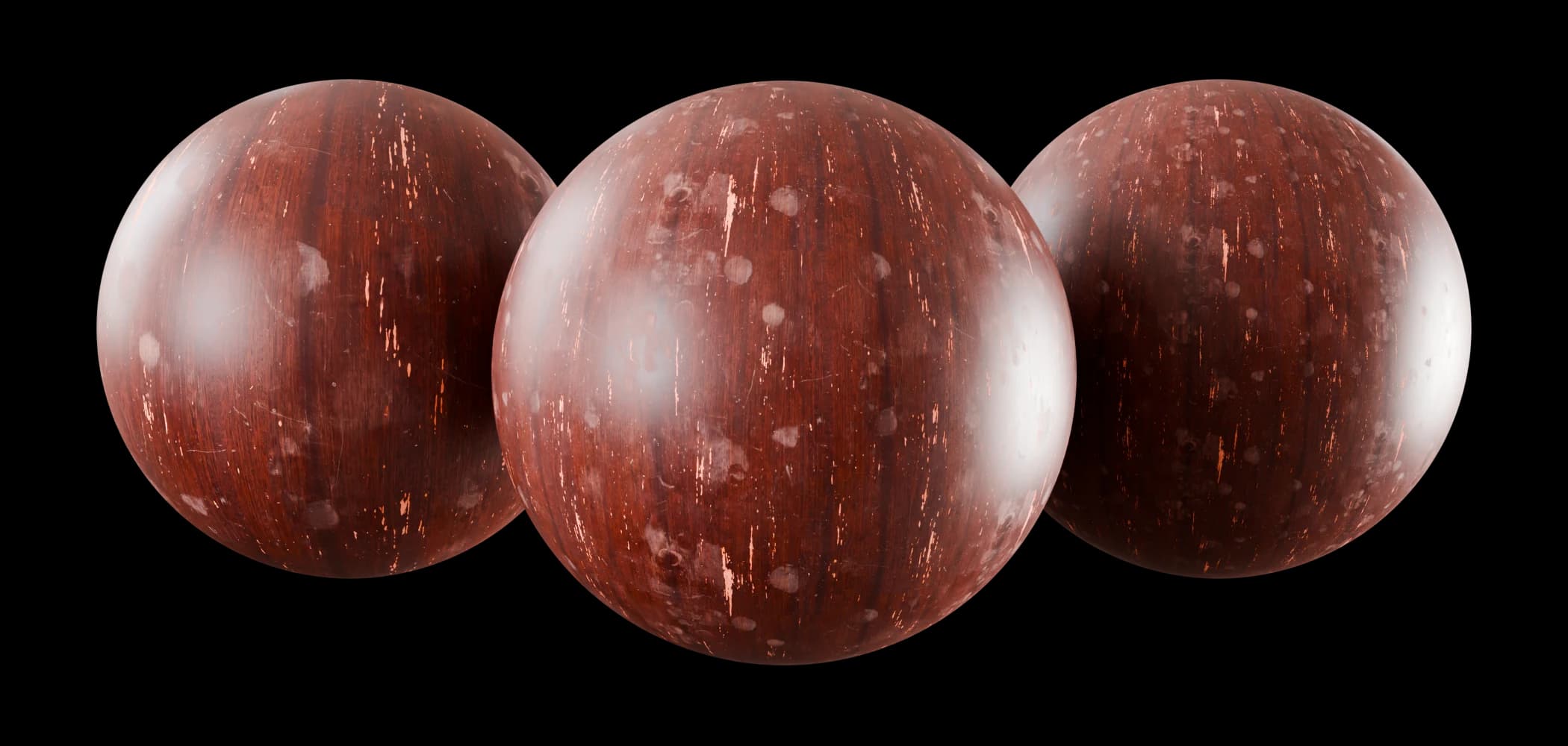 Worn Mahogany Table Top render 2 of 2