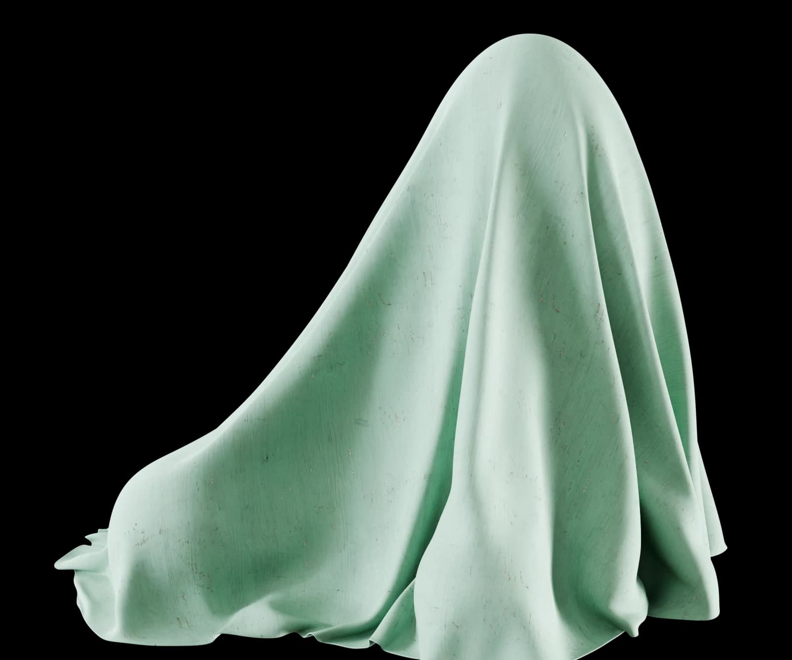 Worn mint-green painted wood trim 01 render 4 of 5