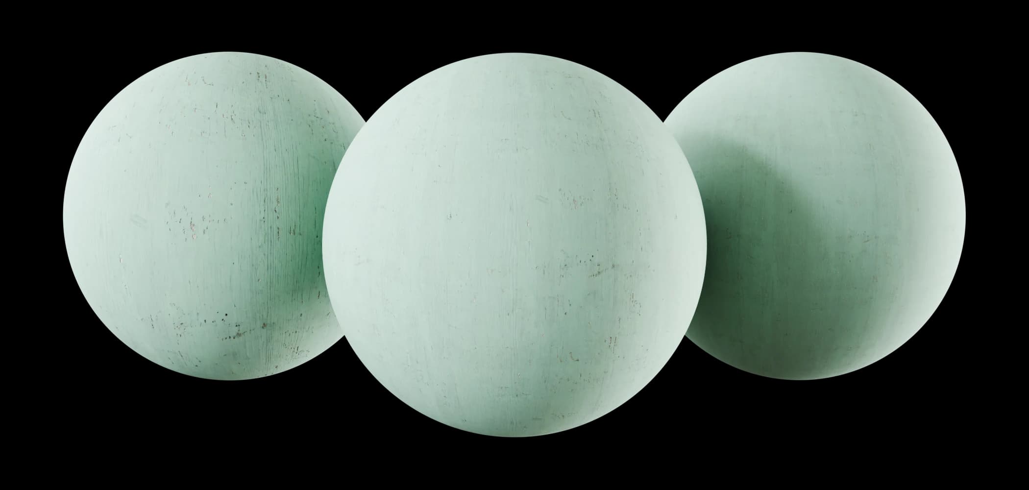Worn mint-green painted wood trim 01 render 1 of 5