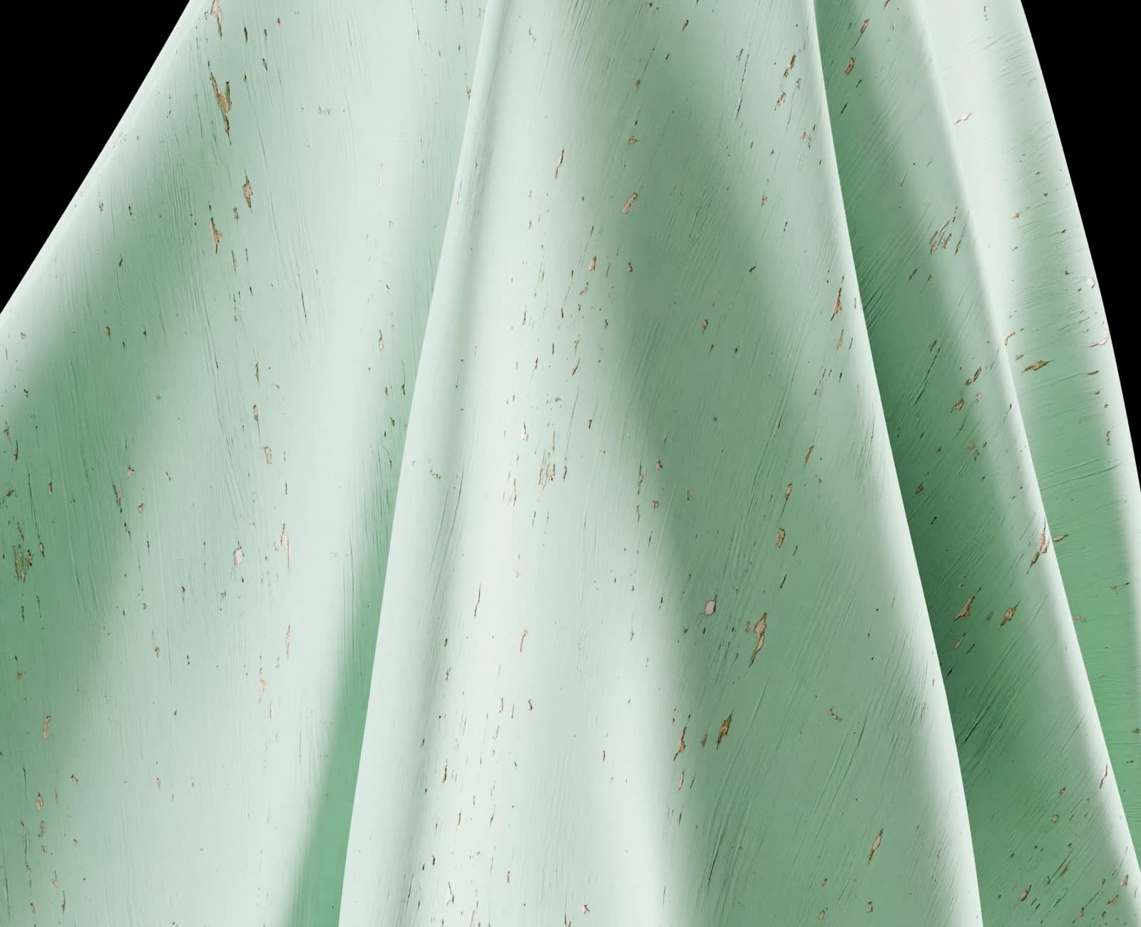 Worn mint-green painted wood trim 02 render 5 of 5