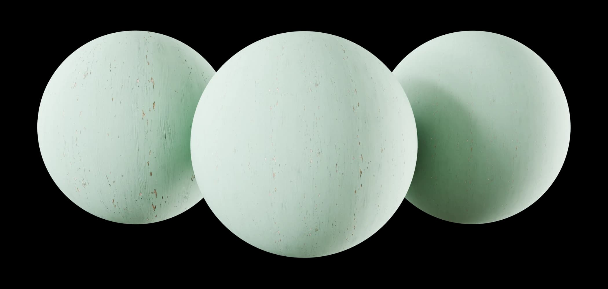 Worn mint-green painted wood trim 02 render 1 of 5
