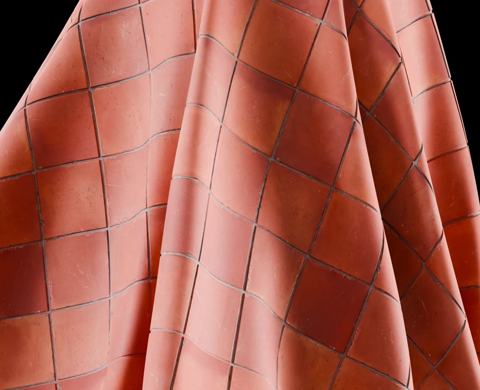Worn terracotta floor tiles 02 render 5 of 5