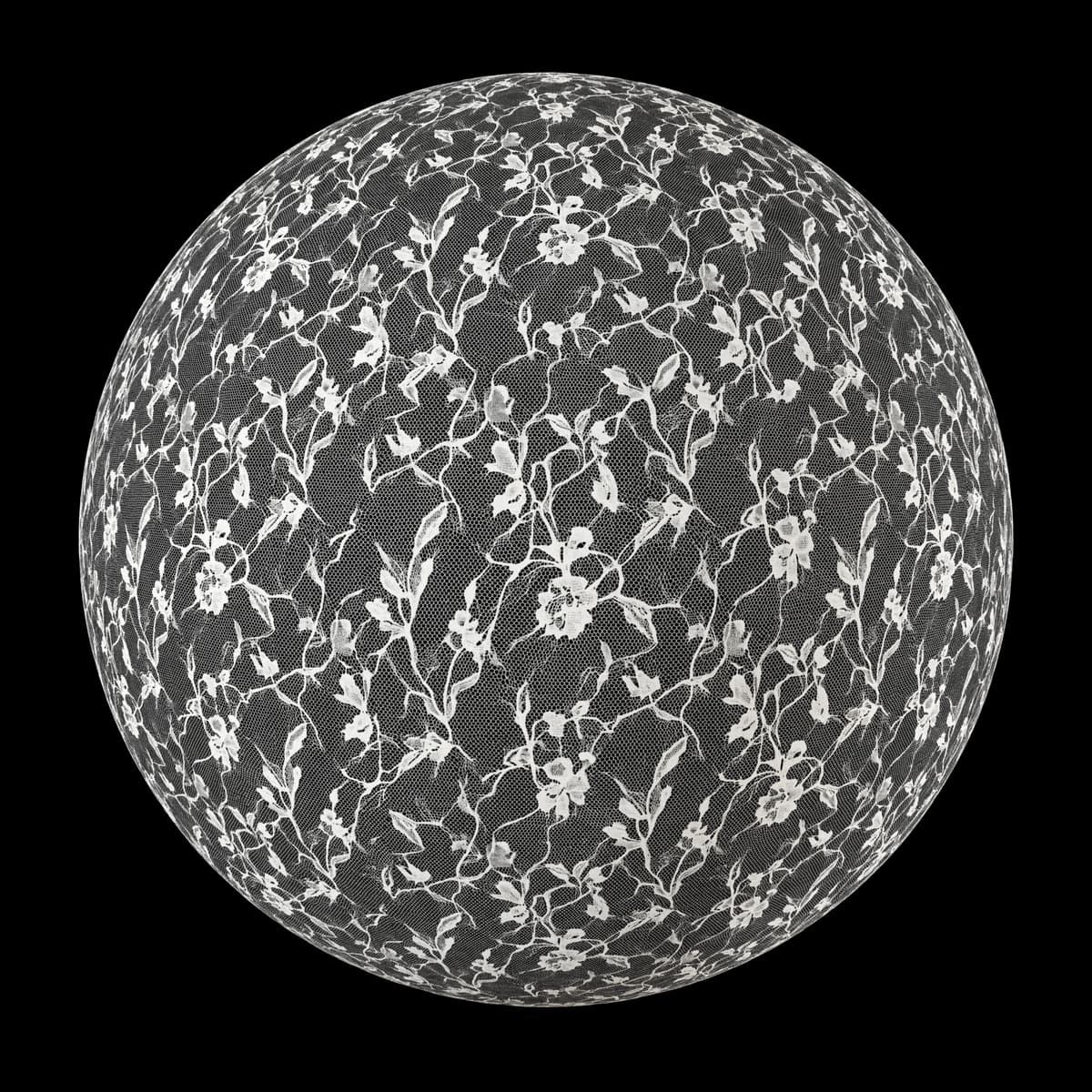 Aged floral lace curtain 01 render 1 of 2
