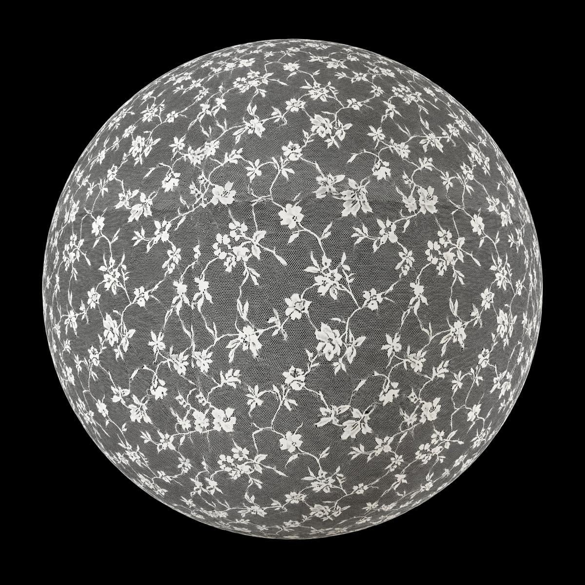Aged floral lace curtain 02 render 1 of 2