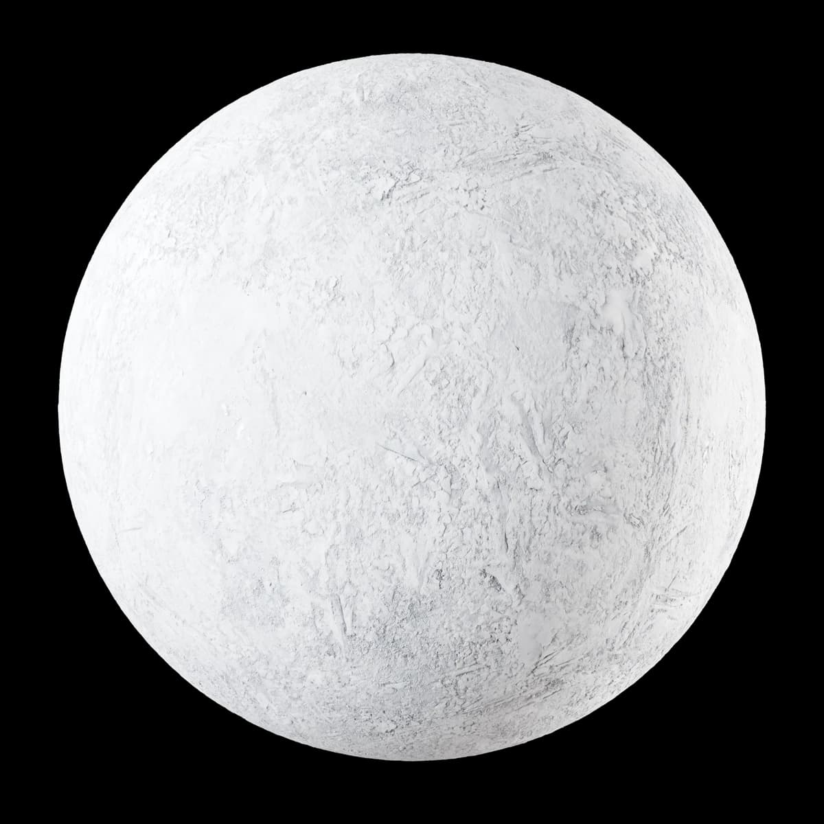 Compacted uneven snow 01, seamless PBR texture render