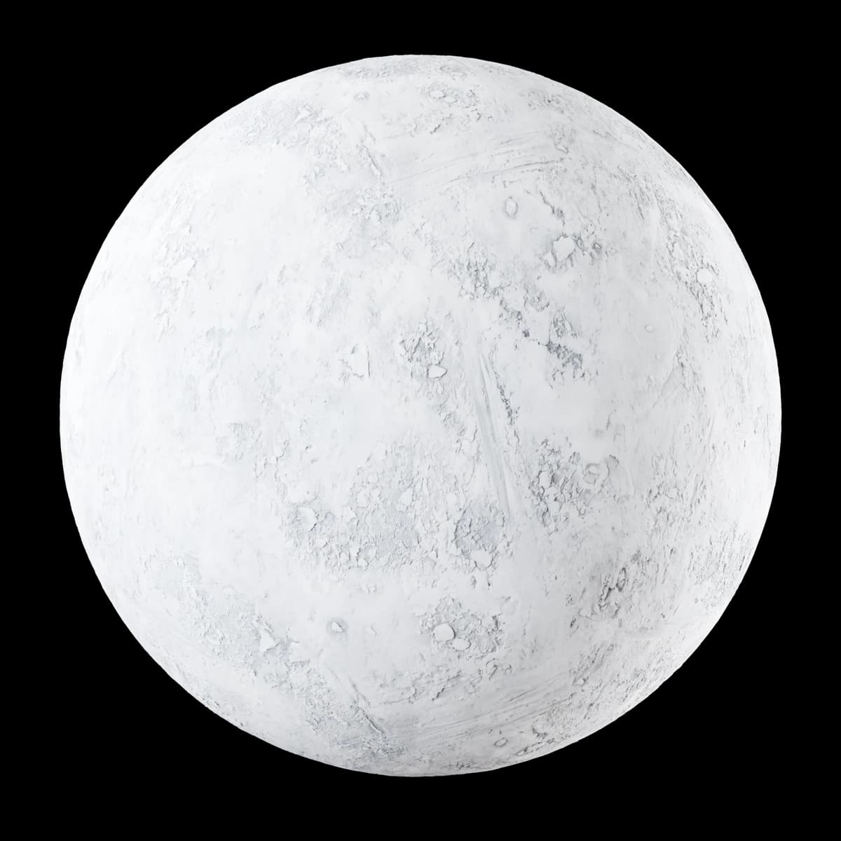 Compacted uneven snow 02, seamless PBR texture render