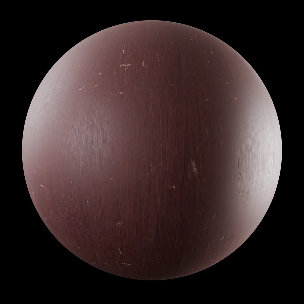 Dark mahogany stained wood 02, seamless PBR texture render