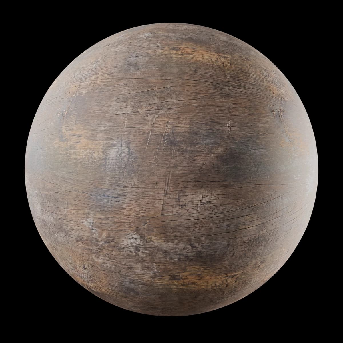 Dark weathered door wood 02, texture render