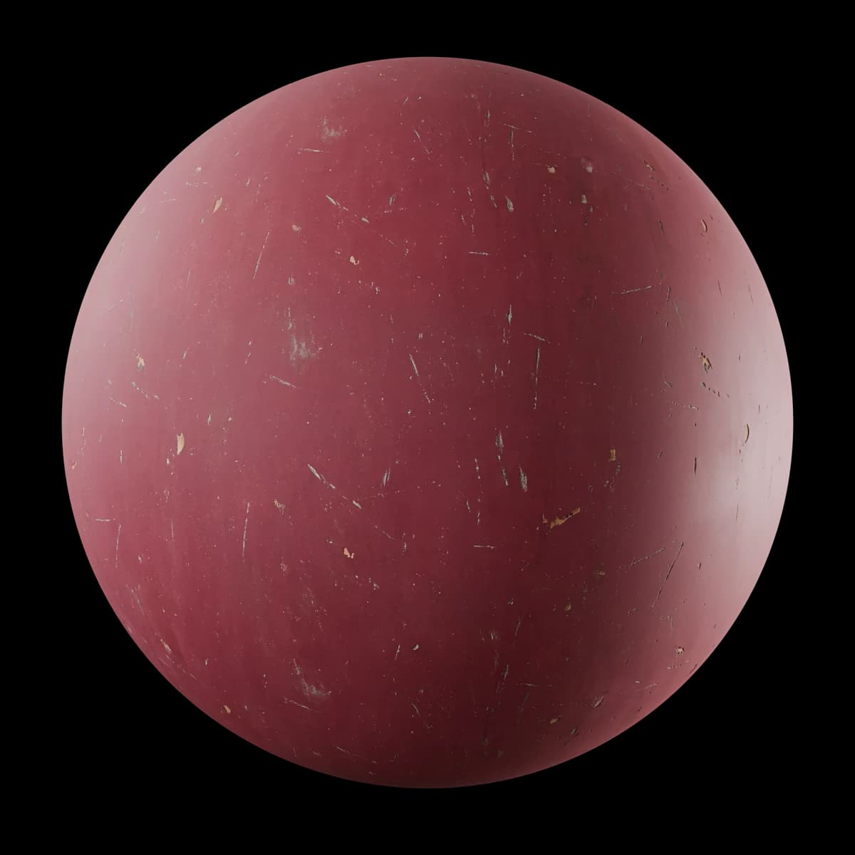 Faded dark-red door paint 01, seamless PBR texture render