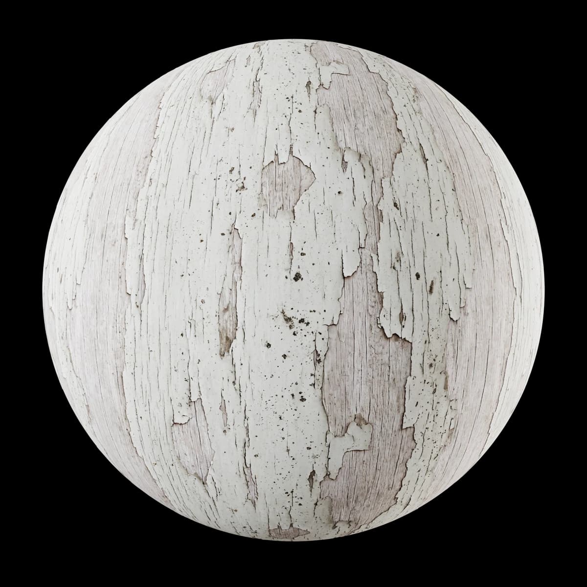 Flaking off-white joinery 02, seamless PBR texture render
