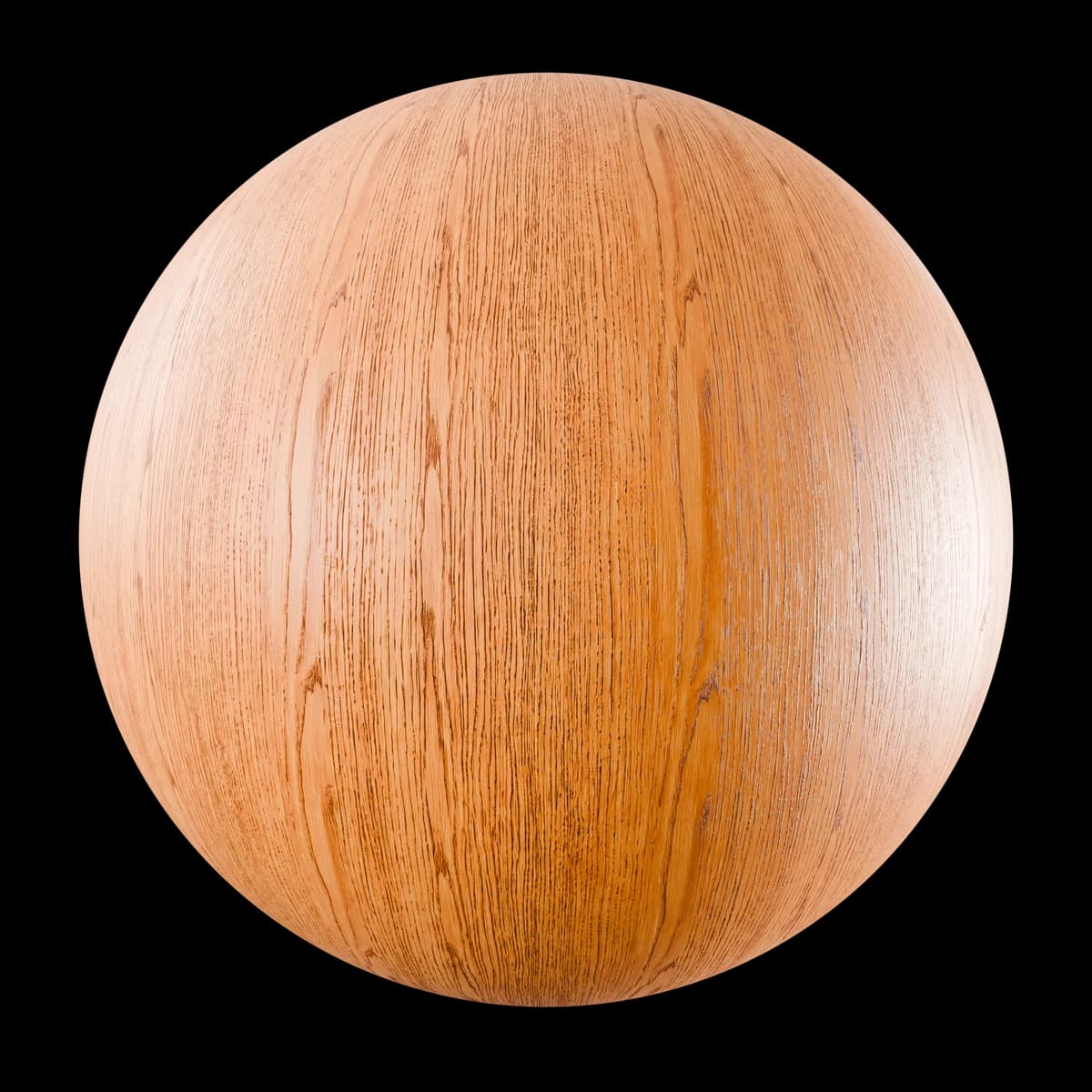 Honey Oak Satin, seamless PBR texture render