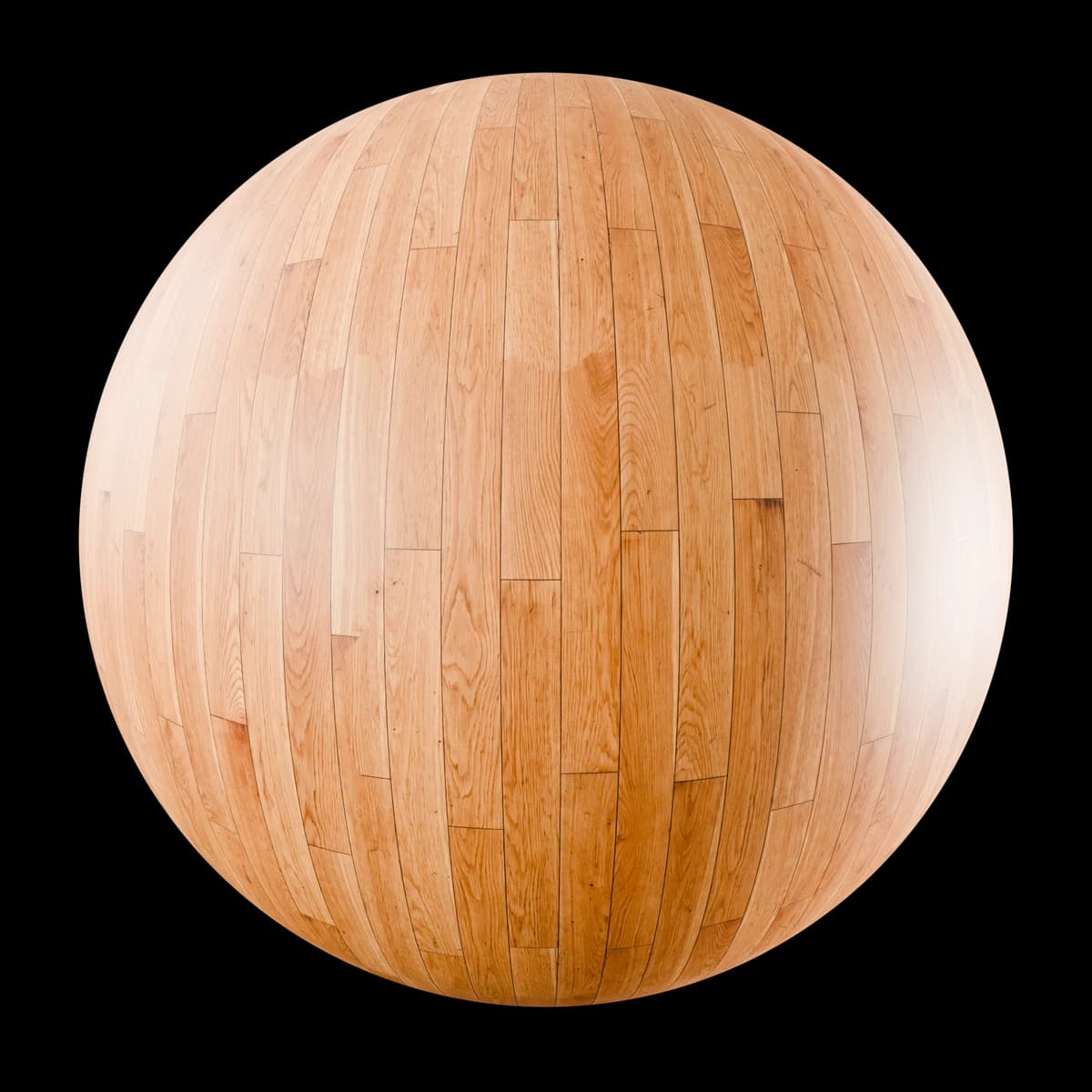 Honey oak strip flooring 01, seamless PBR texture render