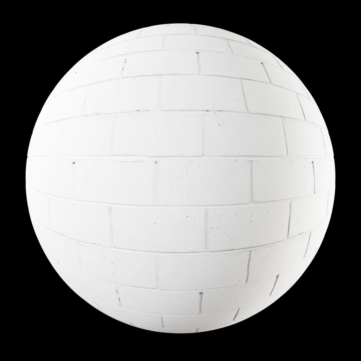 Off-white painted concrete block wall 02, seamless PBR texture render
