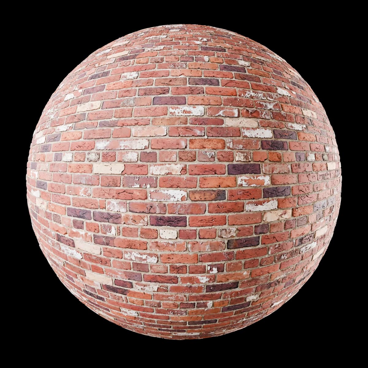 Old Red Brick Wall, texture render