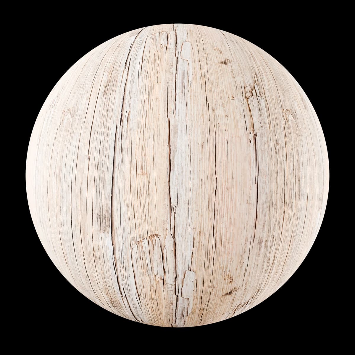 Pale weathered fence wood 02, seamless PBR texture render