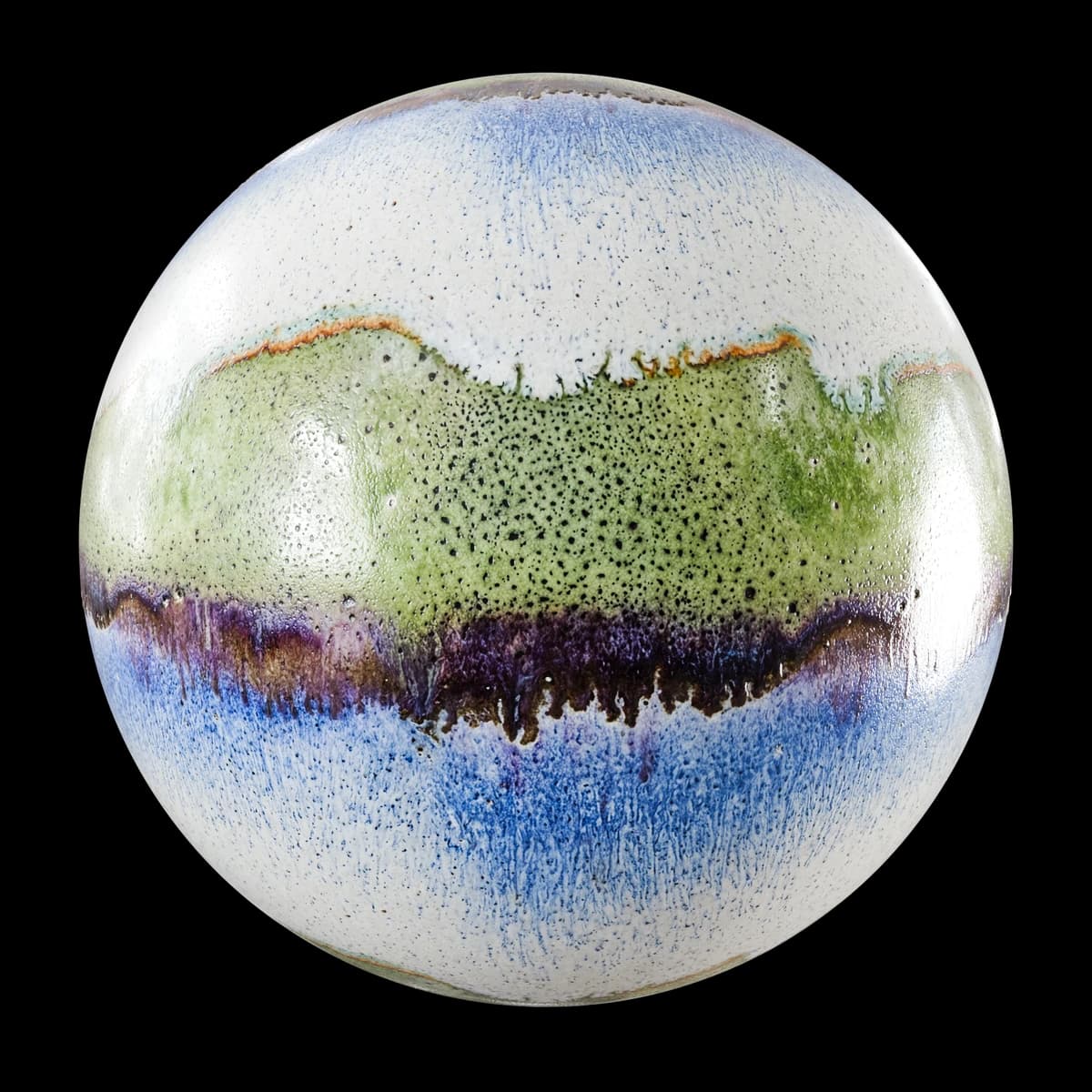 Reactive Ceramic Glaze, seamless PBR texture render