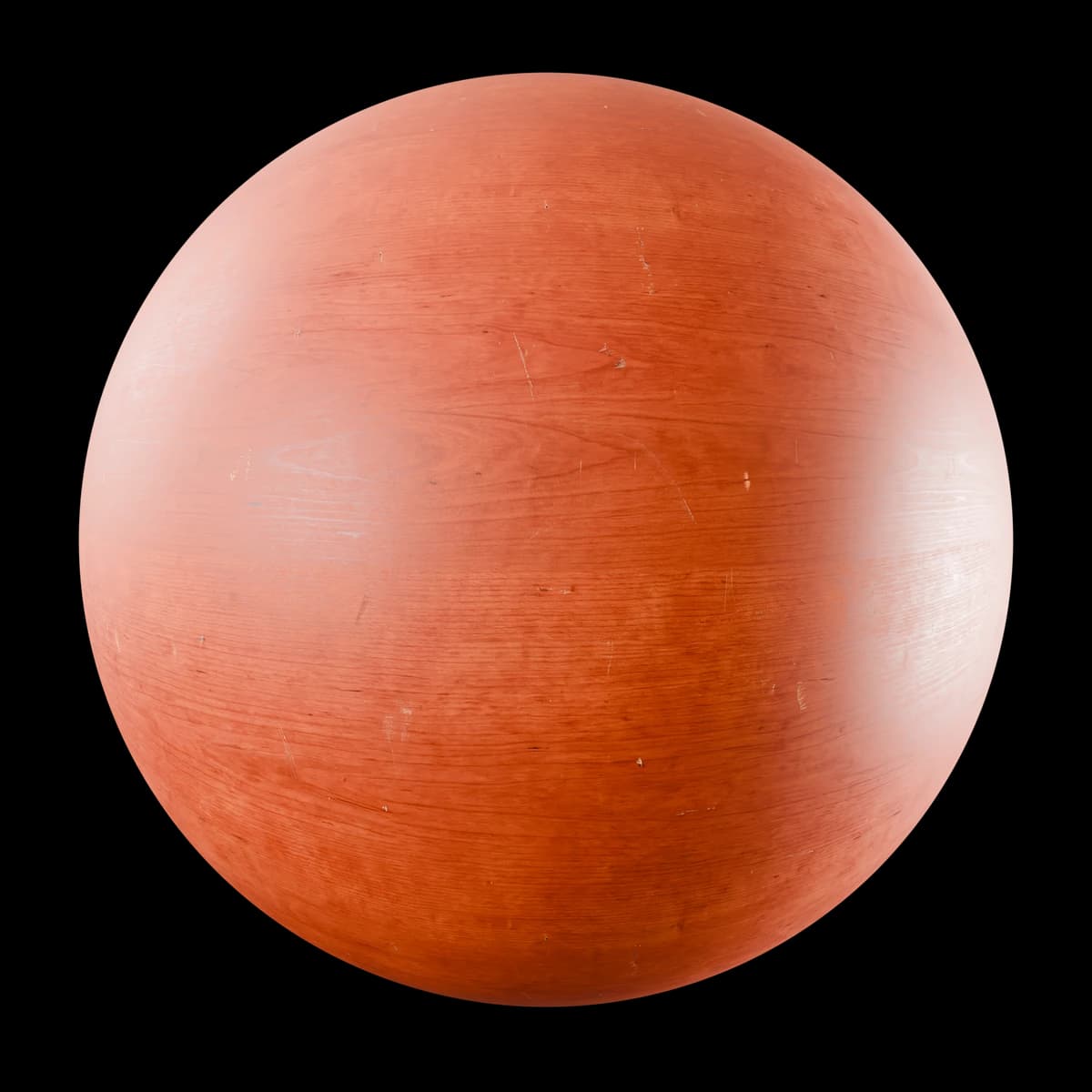 Reddish brown varnished wood 01, seamless PBR texture render