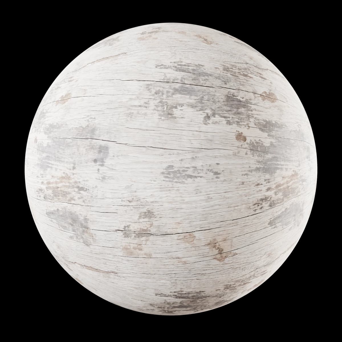 Sun-bleached timber trim 02, seamless PBR texture render
