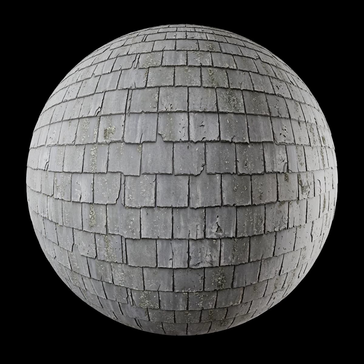 Weathered grey-green roof shingles 02 render 1 of 2