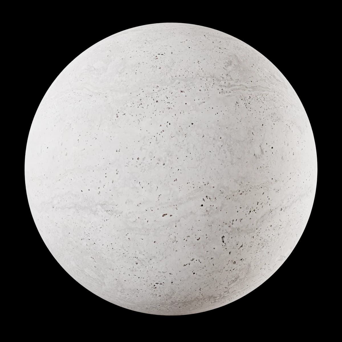Weathered grey mineral stone 01, seamless PBR texture render